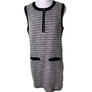 Madewell Sz 8 Tweedweave Sleeveless Minimalist Career Shift Dress